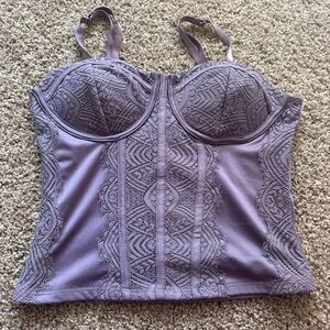 No Boundaries Lilac Satin Top